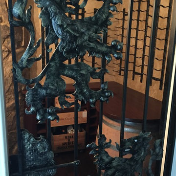 Hand Forged Iron Wine Racks
