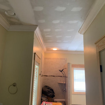 Interior house paint, new trim and remove popcorn in part of the house.