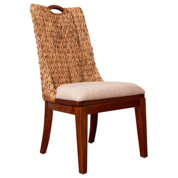 Belize Dining Chair In Sienna, Light Brown