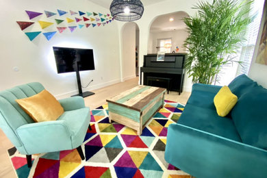 Inspiration for a living room remodel in Austin