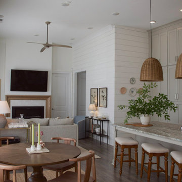 Open-Concept Transitional Living + Kitchen