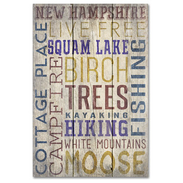 Lantern Press 'New Hampshire' Canvas Art, 16"x24"