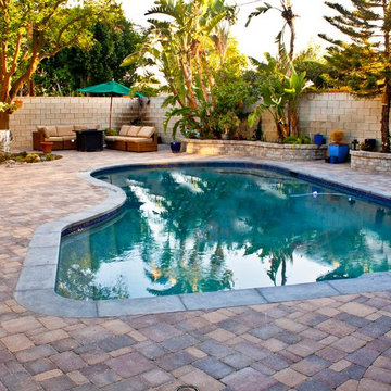 Curved Planters and Pool Deck Redo - View 1