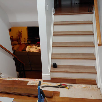Cumaru Floor Repair and Stair Re-Capping