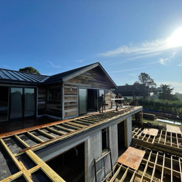 RECLAMED BARN BOARD SIDING / IPE DECKING