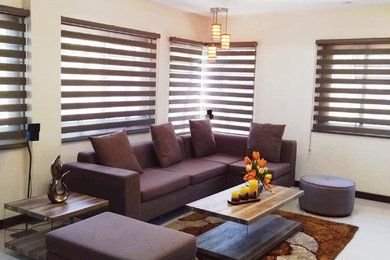 Inspiration for a modern living room remodel in Other