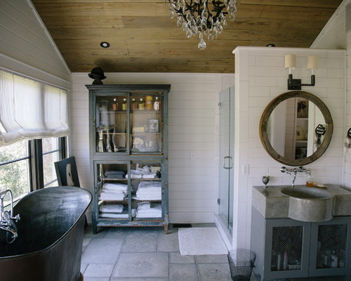 Farmhouse Bathroom Design Ideas, Remodels & Photos