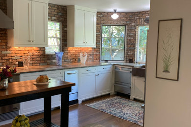 Example of a transitional kitchen design in Other