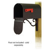 Titan Aluminum Mailbox With Sorrento Front Single Mailbox Mounting Bracket