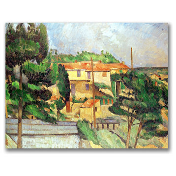 'Viaduct at Estaque' Canvas Art by Paul Cezanne