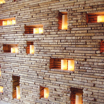 Stone Candle Wall - Coronado Strip Stone Veneer