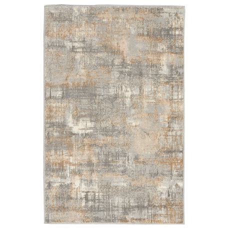 Calvin Klein CK950 Rush 3'2" x 5' Grey/Beige Modern Indoor Area Rug