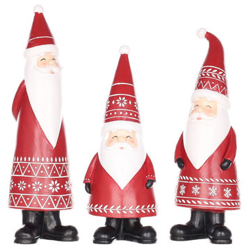 Nordic Santa Figurine, 3-Piece Set