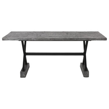 GDF Studio Numana Outdoor Lightweight Concrete Dining Table