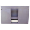 37" Single Wall Mount Vanity, Cappuccino Finish With White Quartz Top