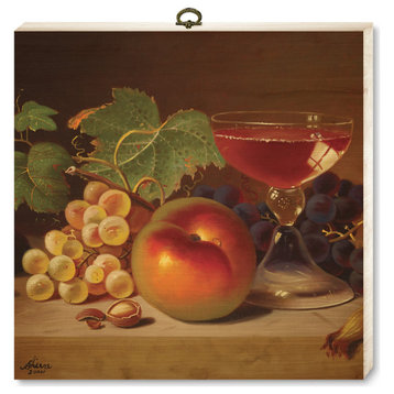 "Fruit and Cocktail" Cutting Board, 12"x12"