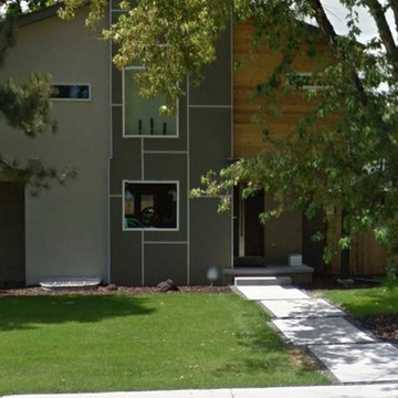 Atlanta Anthracite Grey Finish Steel Exterior Door- Installed in Denver , Colora