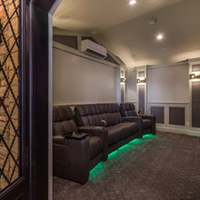 Basement- Movie area/Future Suite Kitchen Living Area