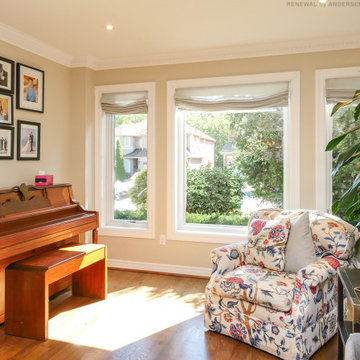 Large New Windows in Bright and Stylish Music Room - Renewal by Andersen Greater