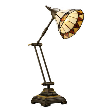 Tiffany Style Swing Arm Desk Lamp