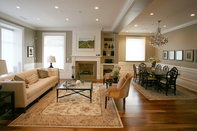 Living room - modern living room idea in Vancouver