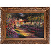 La Pastiche Pathway in Monet's Garden with Burgeon Gold Frame, 33.5" x 45.5"