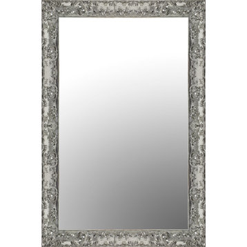 Custom Mirror, 36"x48" Gloss Electric Pewter Frame