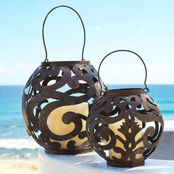 SOLARIS SCROLL LANTERN - Candleholders