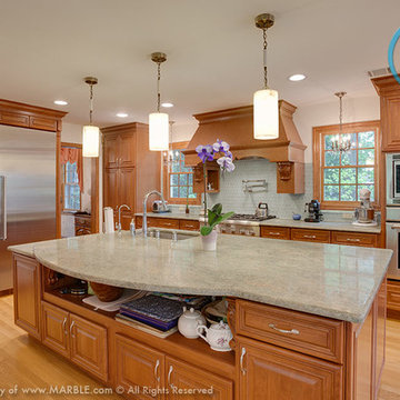 Costa Rose Granite Kitchen | Marble.com