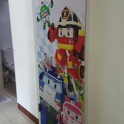 "Robocar Poli" Residential Bomb Shelter Door Art - Prints & Posters