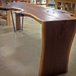 Walnut drop leg table - Desks And Hutches