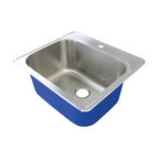 Transolid Meridian 25"x22" Laundry/Utility Sink With 1-Hole, Brushed Finish