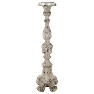 A&B Home 7X7X27.5" Tall French Country Pillar Candle Holder