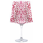 Modgy - Modgy Wine Glass Shade, ChaCha Red, 4-Pack - Creating instant elegance is easy with Modgy Wine Glass Shades. These wine glass lamp shades are crafted from durable, frosted plastic and slide easily over water-filled wine glasses. No assembly required. Modgy Wine Glass Shades fit over any standard 12-16oz, and sometimes up to 18oz, white wine glass and bring instant elegance to any table, event or wedding. Simply drop in the included water-activated floating LED candles to bring a glow to any special event. Batteries last 60+ hours.