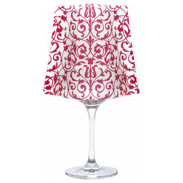 Modgy Wine Glass Shade, ChaCha Red, 4-Pack
