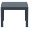 Compamia Vegas 55" Extendable Patio Dining Table in Charcoal Gray