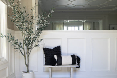 Entryway - transitional entryway idea in Orange County