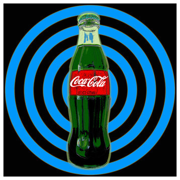 Coca Cola Bottle Pop Art, 24x24 Rolled