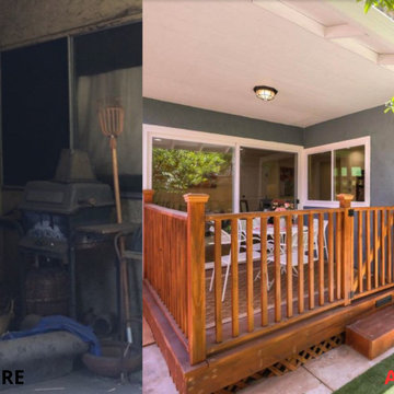 Deck Remodel Before and After by Lemon Remodeling