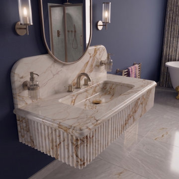 Bespoke Calacatta Gold Marble Sinks | Timeless Luxury Collection