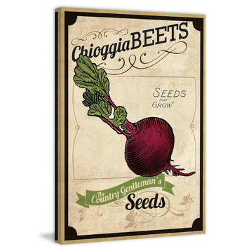 "Seed Packet Beet" Painting Print on Canvas