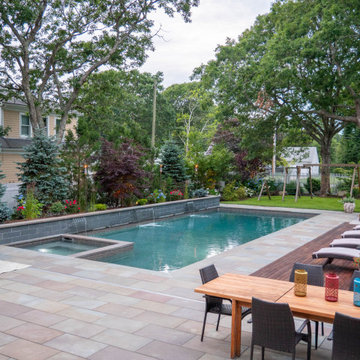 Falmouth PermaCrete Vinyl Liner 18'x44' w/ hot tub