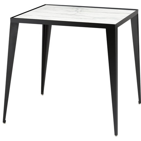 Nuevo Furniture Mink Side Table in White