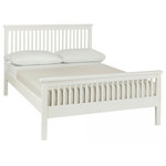 Bentley Designs - Atlanta White Painted Bed, Double - Atlanta White Painted Double Bed features simple clean lines and a timeless style. The range is available in white painted options, to suit any taste. Also manufactured with intricate craftsmanship to the highest standards so you know you are getting a quality product.
