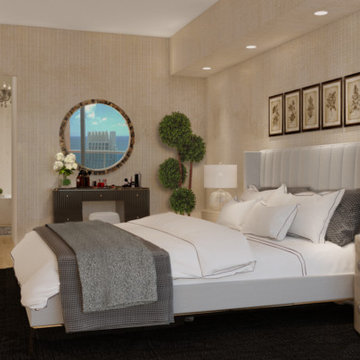 Portofino Tower Master Bedroom Design – South of Fifth Miami Beach