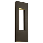 HInkley - Hinkley Atlantis Outdoor Extra Large Wall Mount Lantern, Bronze - Atlantis features a minimalist design for the ultimate in urban sophistication. Constructed of solid aluminum and Dark Sky compliant, Atlantis provides a chic solution to eco-conscious homeowners.