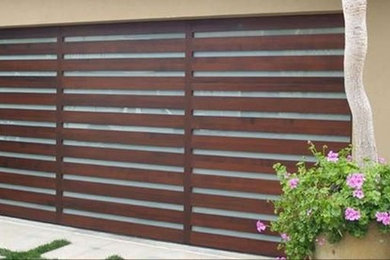 Custom Modern Style Wood Garage Doors