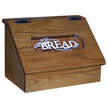 Amish Made Oak Bread Box, Seely Stain