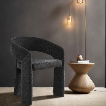 Rendition Fabric Dining Chair - Black