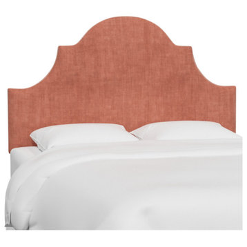 Red from Scalamandre by Cloth & Company King Geneva Headboard, Lewis Nectar
